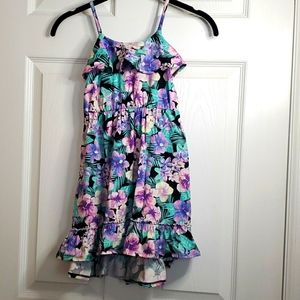 Girls purple floral Dress